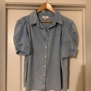 NWT - Weathered Denim Top